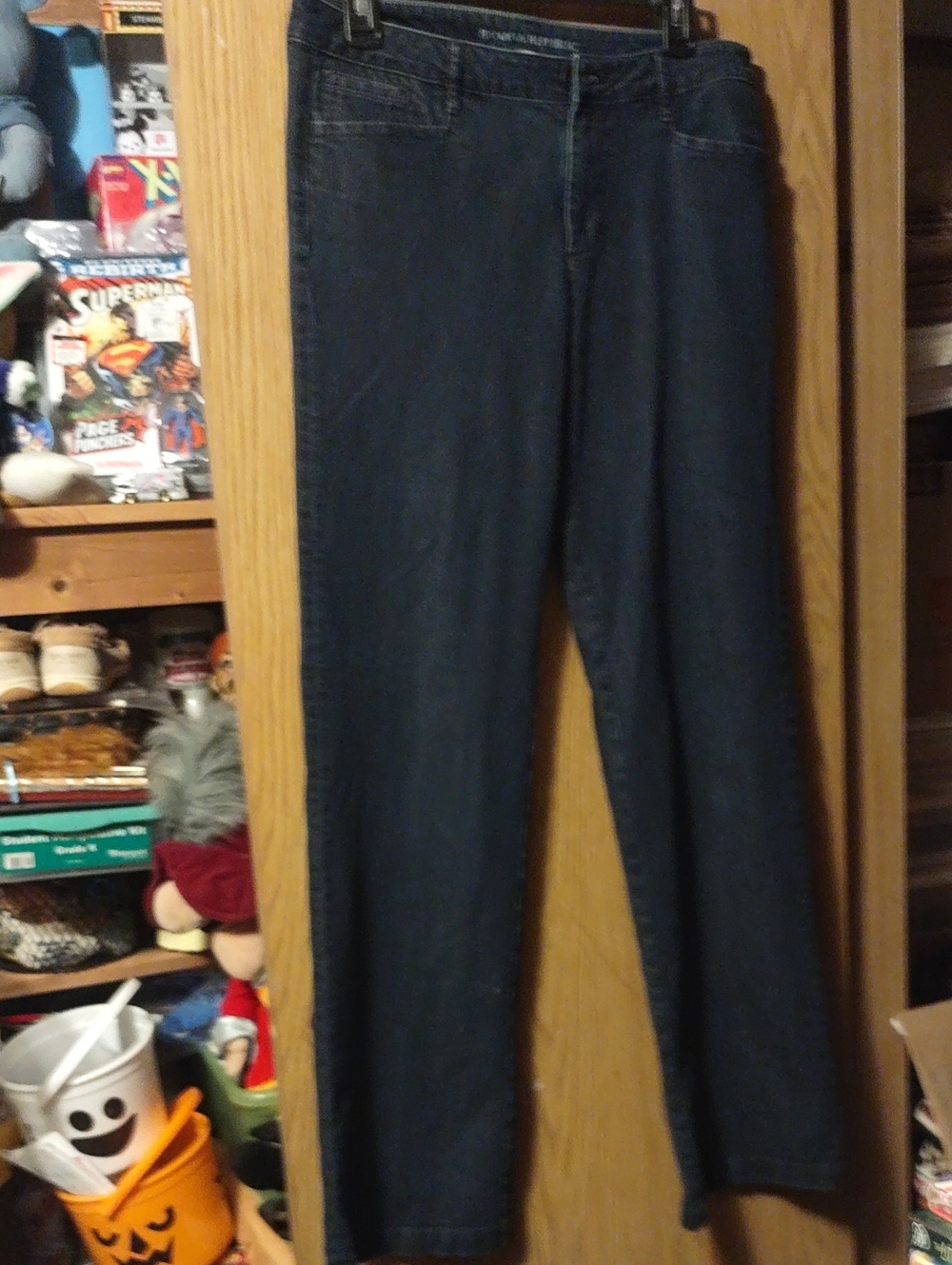 Banana Republic Straight Leg Jeans in Dark Blue